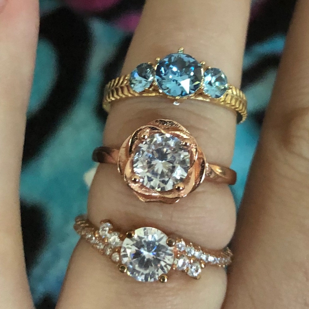 Sterling silver rings Bundle size 8